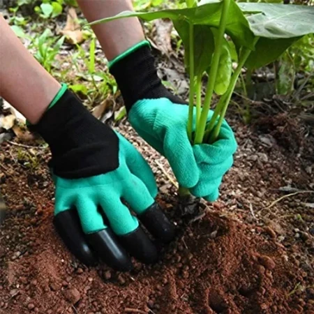 ABS Plastic Garden Rubber Gloves Gardening