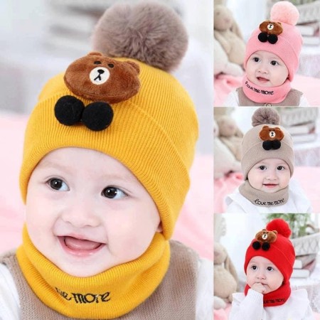 Premium Quality Baby Cap & Scarf